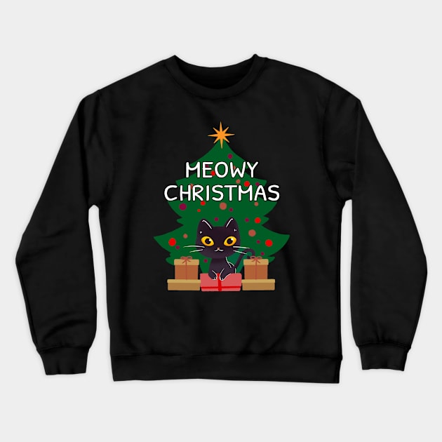 Meowy Christmas Crewneck Sweatshirt by MrDrajan